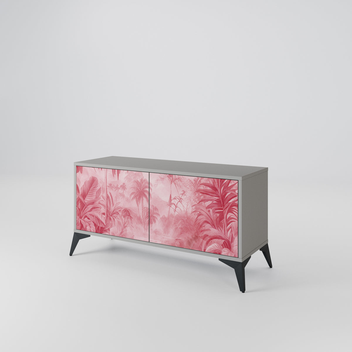 SWEET TROPICS Mueble de TV Compacto de 2 puertas