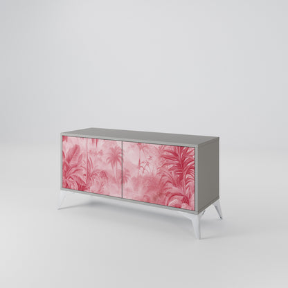 SWEET TROPICS Mueble de TV Compacto de 2 puertas