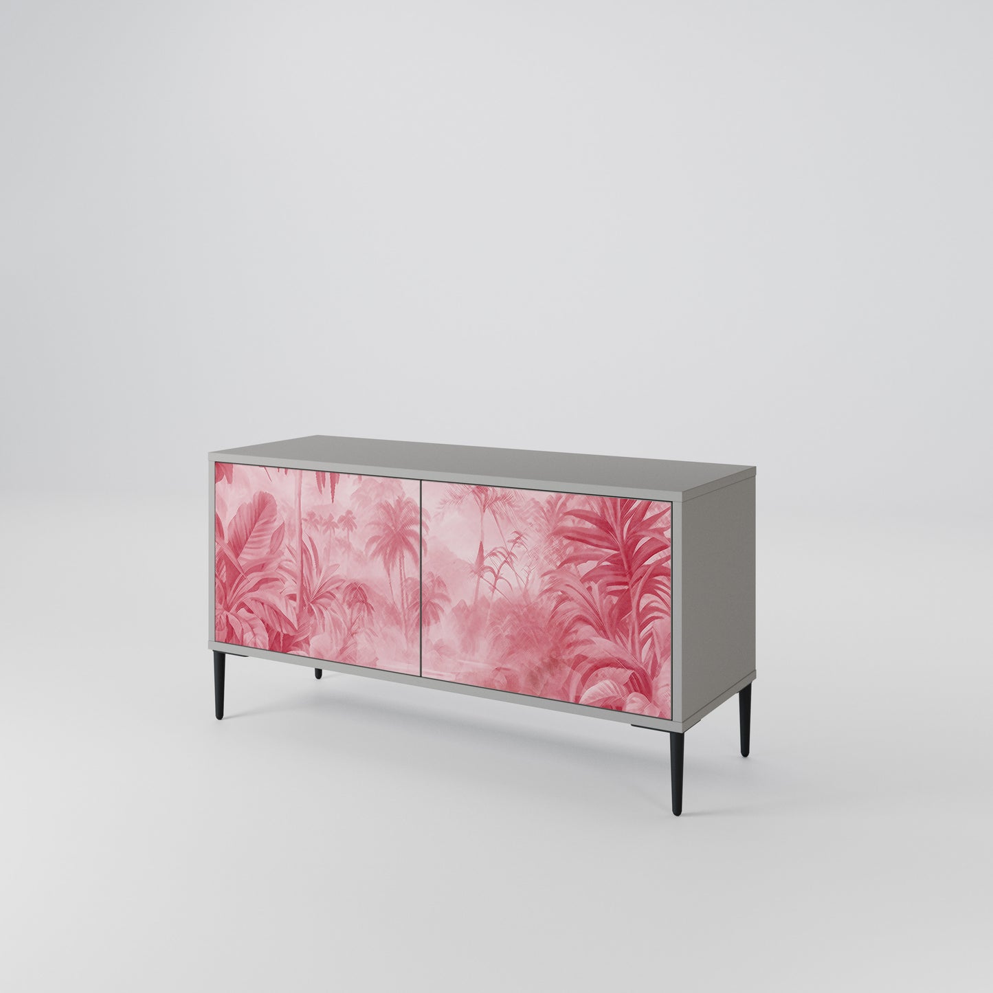 SWEET TROPICS Mueble de TV Compacto de 2 puertas