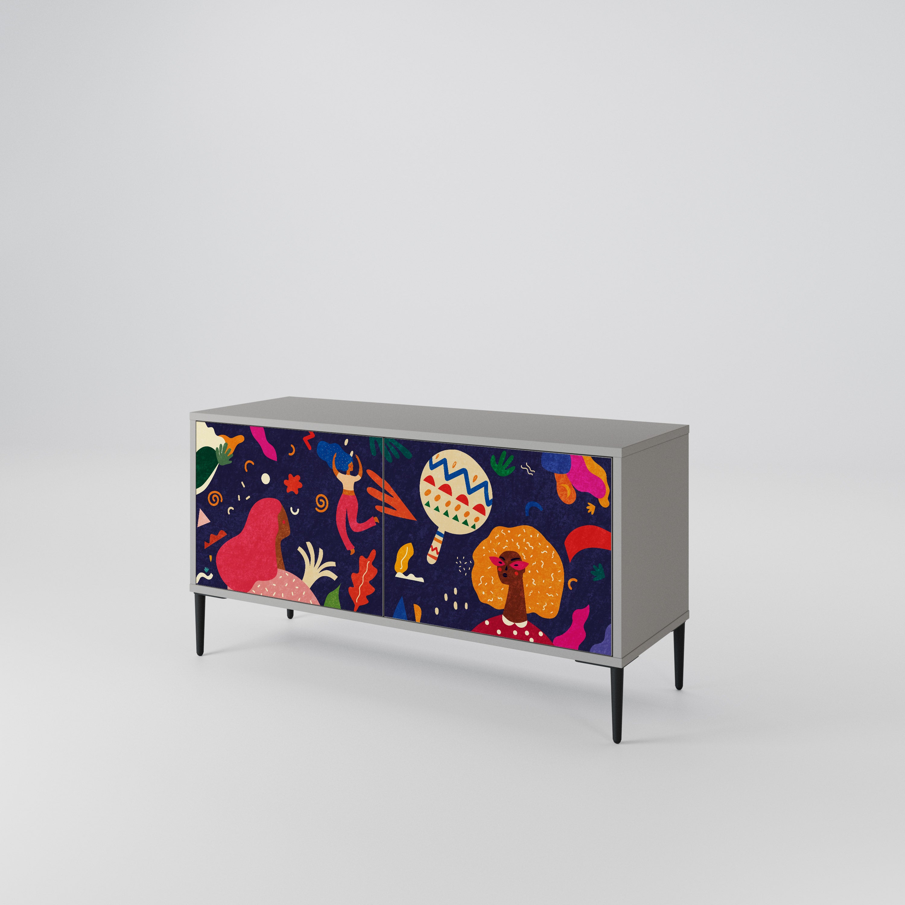 FESTIVE PLEASURES Compact 2-Door TV Cabinet