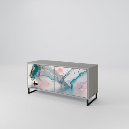 VELVET CROSSING Mueble de TV Compacto de 2 puertas