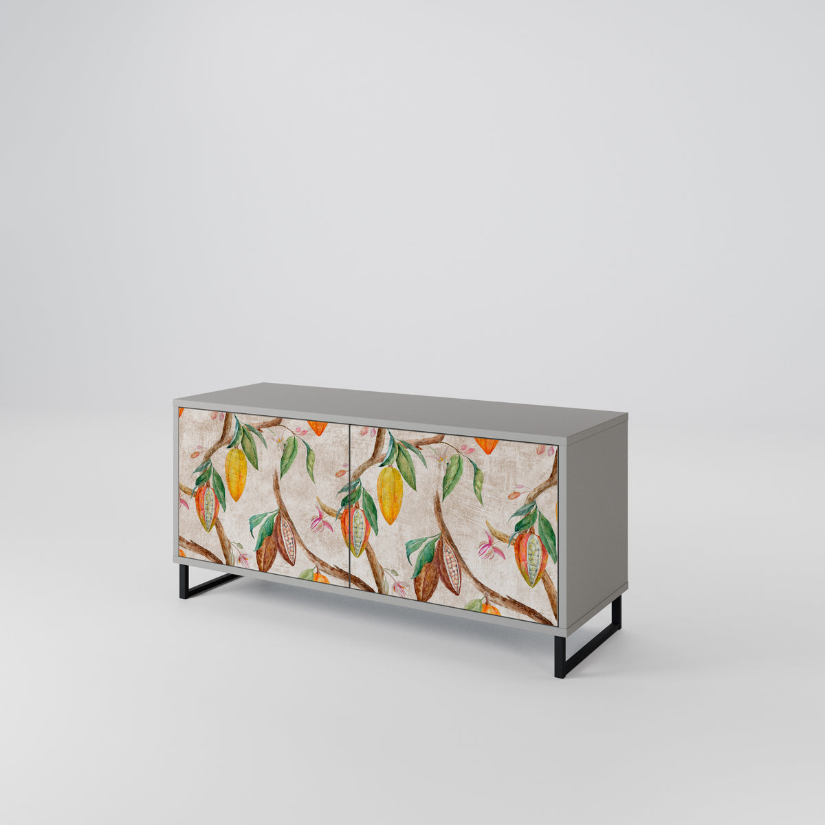 COCOA FRUITS Mueble de TV Compacto de 2 puertas
