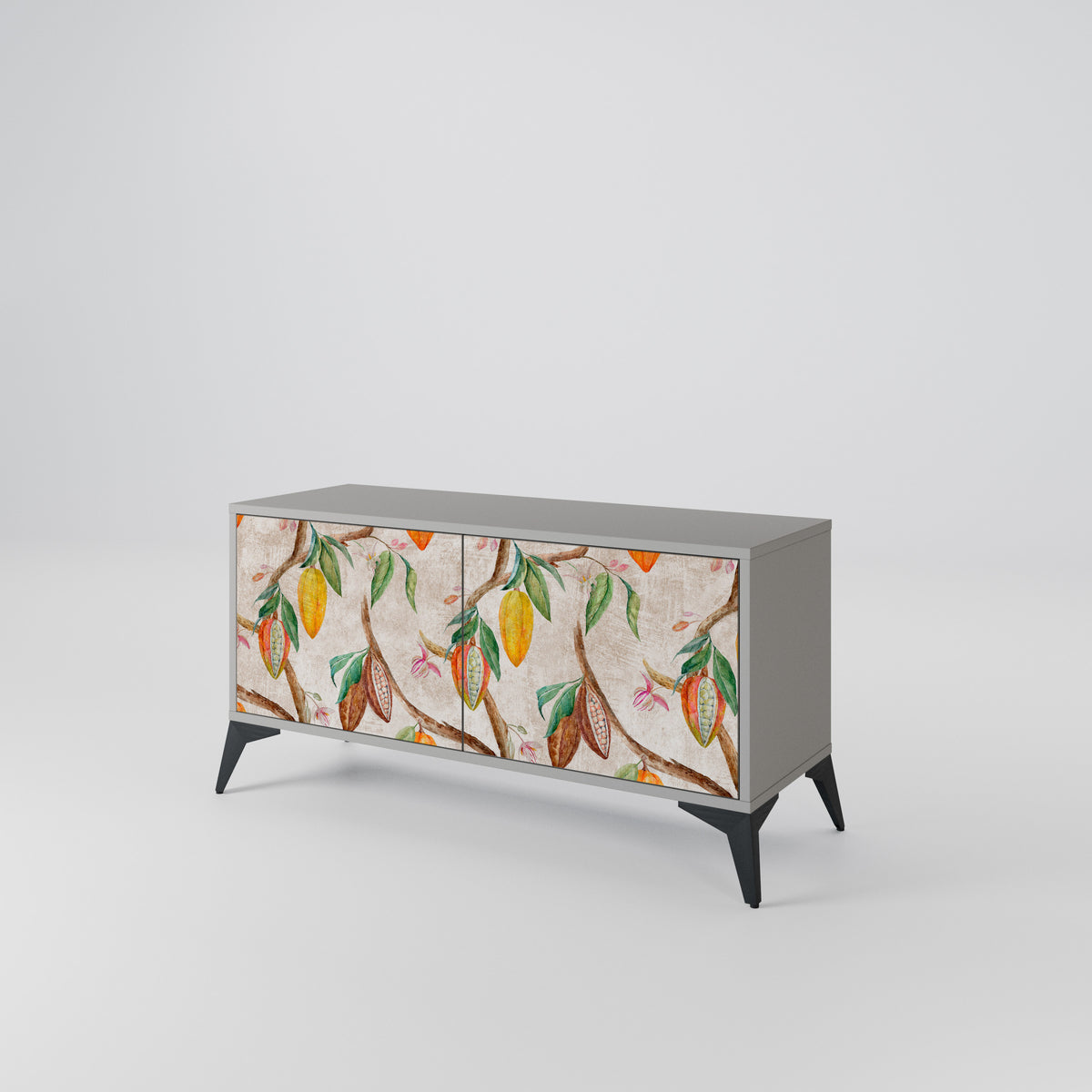 COCOA FRUITS Mueble de TV Compacto de 2 puertas