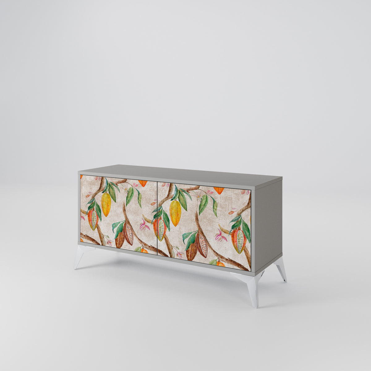 COCOA FRUITS Mueble de TV Compacto de 2 puertas