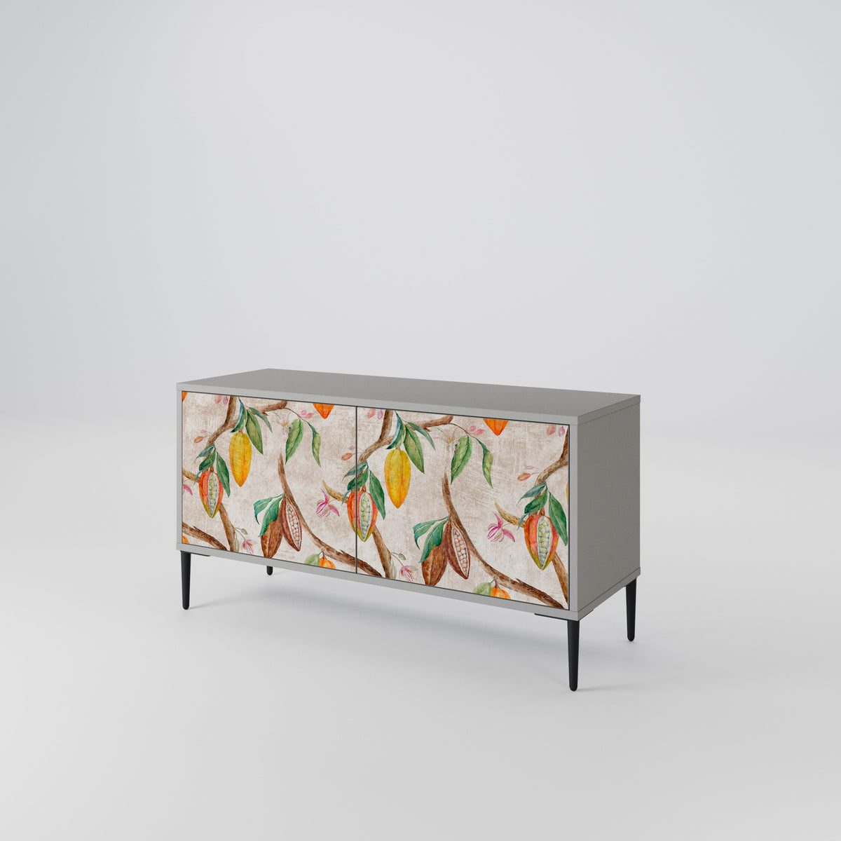 COCOA FRUITS Mueble de TV Compacto de 2 puertas