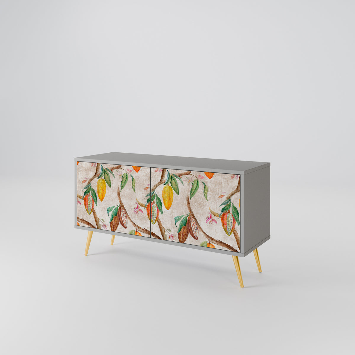 COCOA FRUITS Mueble de TV Compacto de 2 puertas
