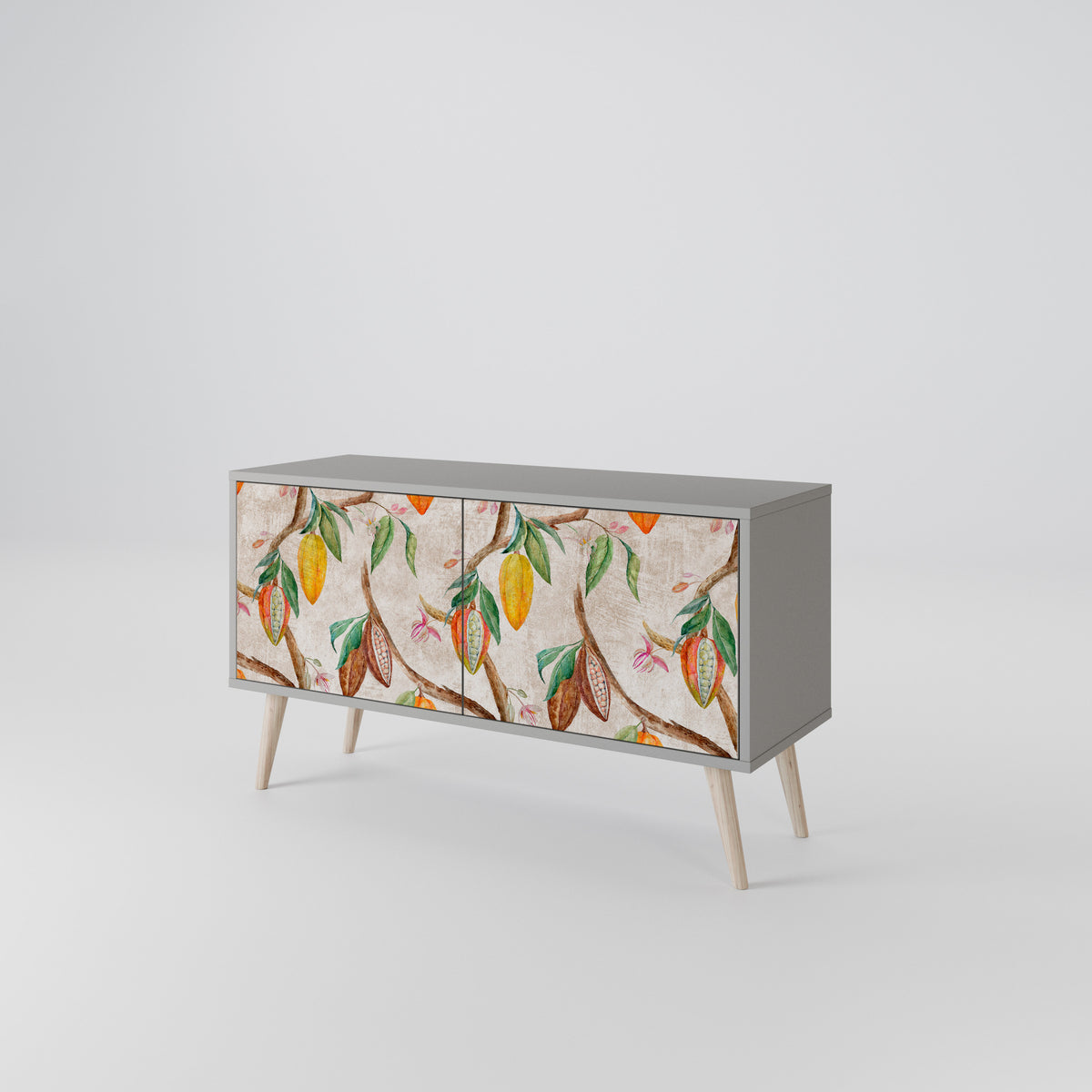 COCOA FRUITS Mueble de TV Compacto de 2 puertas