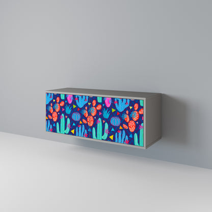 CACTUS VIBES Mueble de TV Compacto de 2 puertas