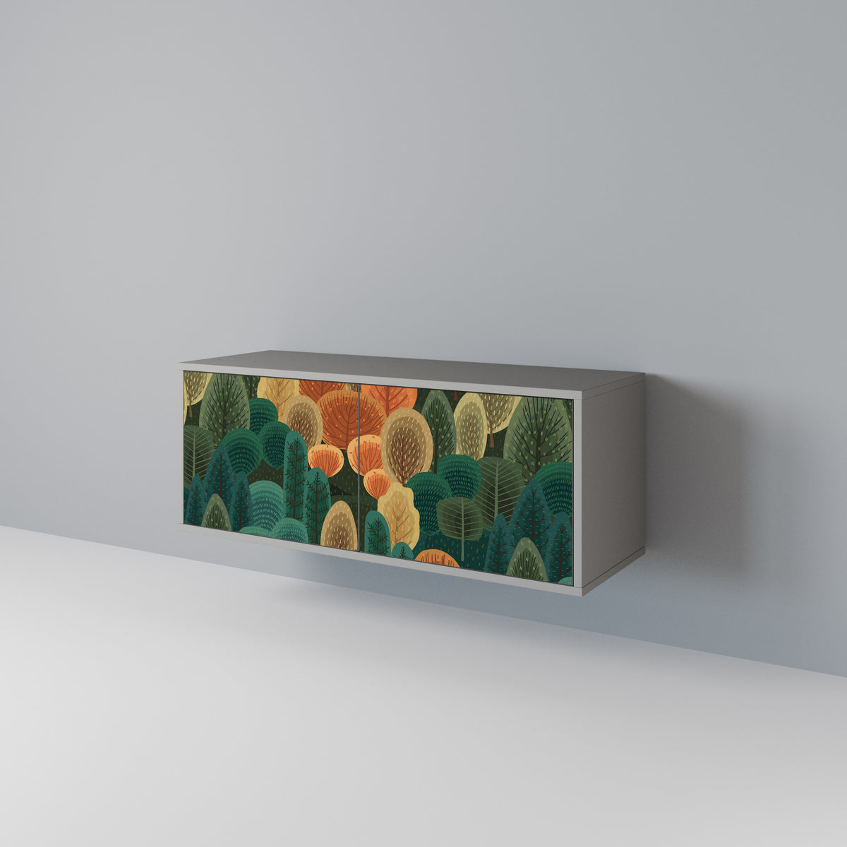 AUTUMN KALEIDOSCOPE Mueble de TV Compacto de 2 puertas