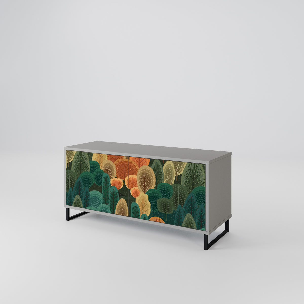 AUTUMN KALEIDOSCOPE Mueble de TV Compacto de 2 puertas