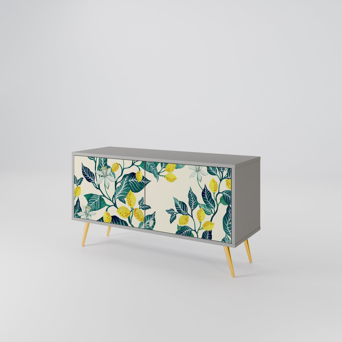 LEMON TREE Mueble de TV Compacto de 2 puertas