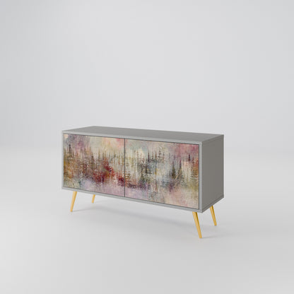 VEILED SUMMIT Mueble de TV Compacto de 2 puertas