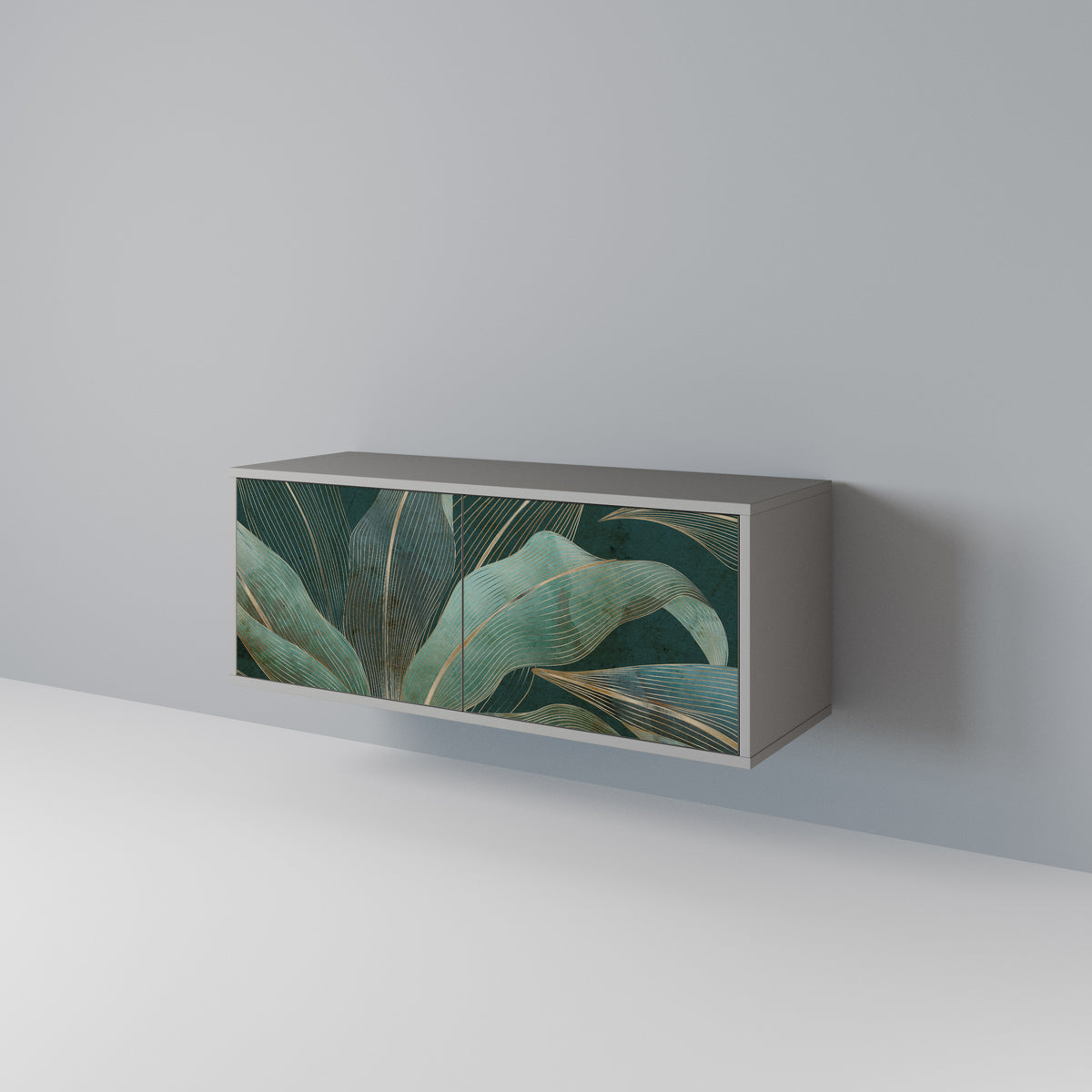 ROYAL GREEN Mueble de TV Compacto de 2 puertas