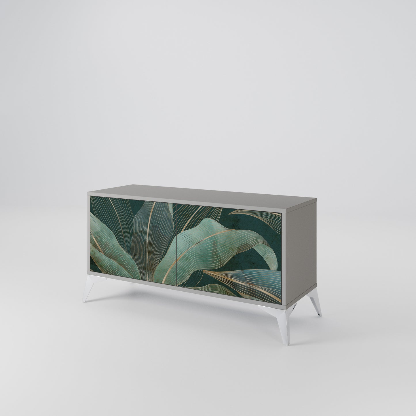 ROYAL GREEN Mueble de TV Compacto de 2 puertas