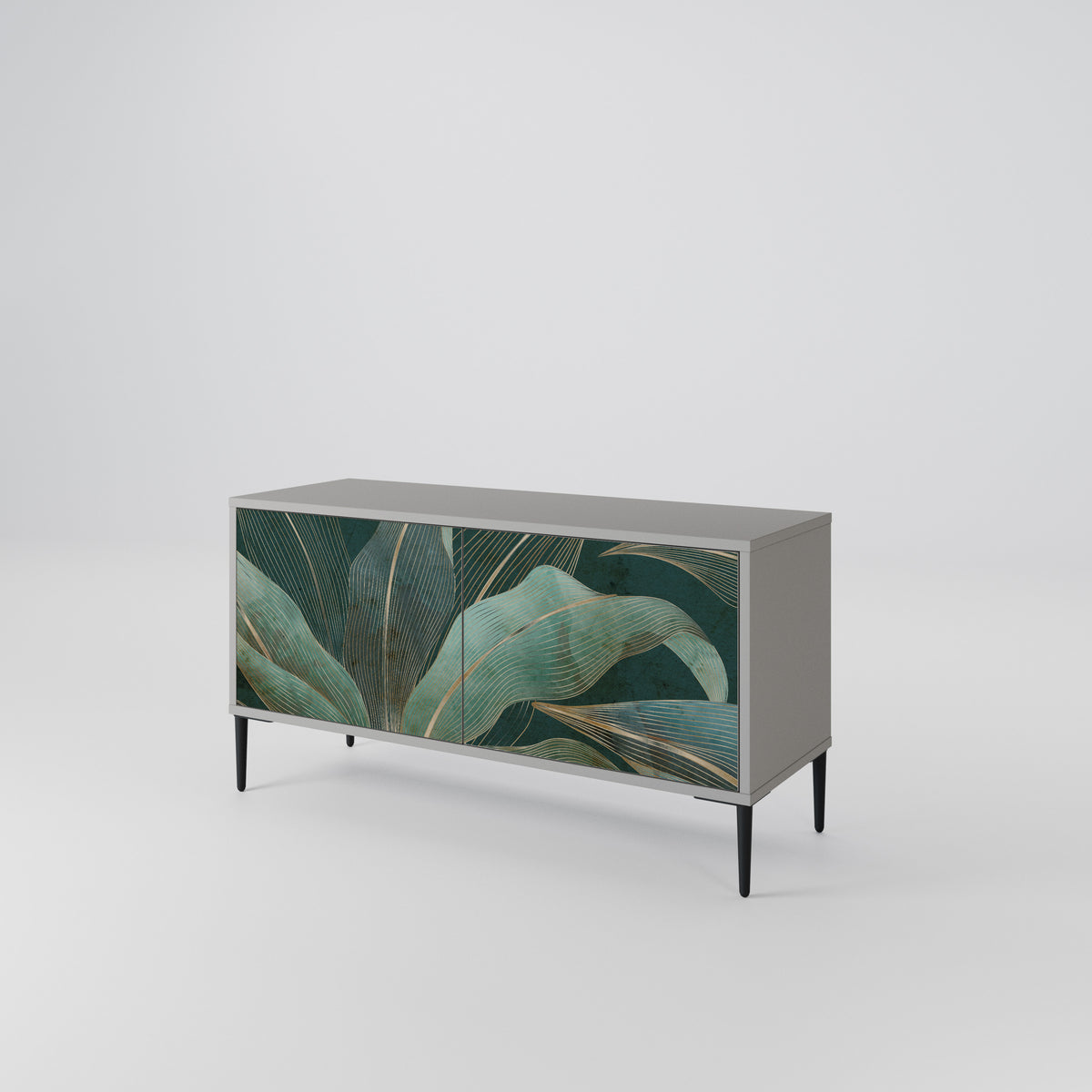 ROYAL GREEN Mueble de TV Compacto de 2 puertas