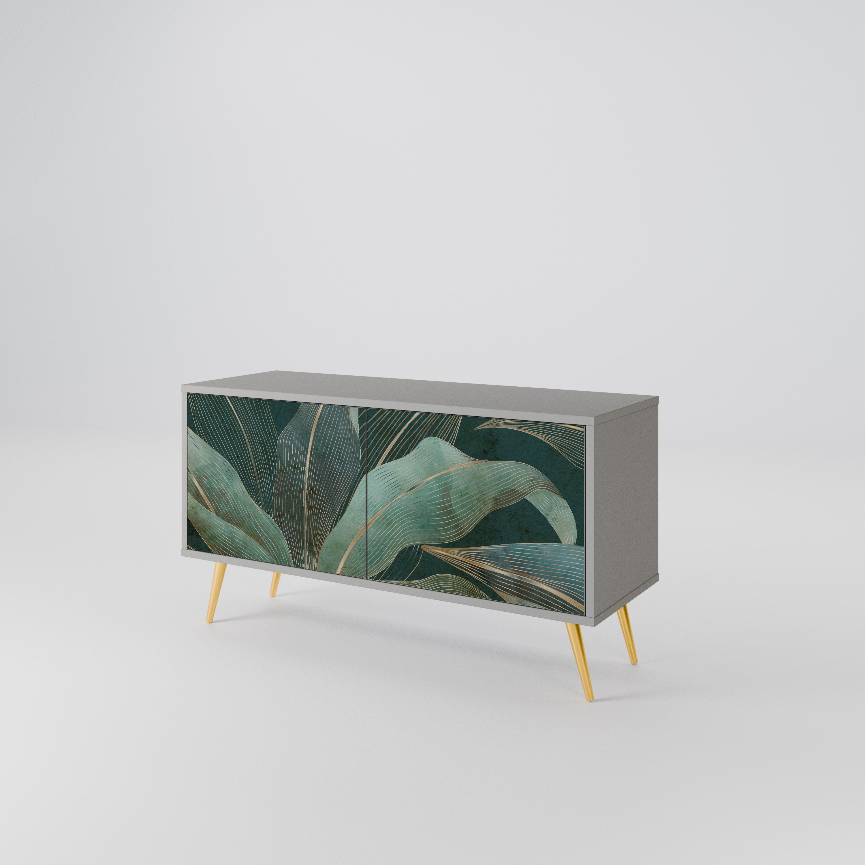 ROYAL GREEN Compact 2-Door TV Cabinet