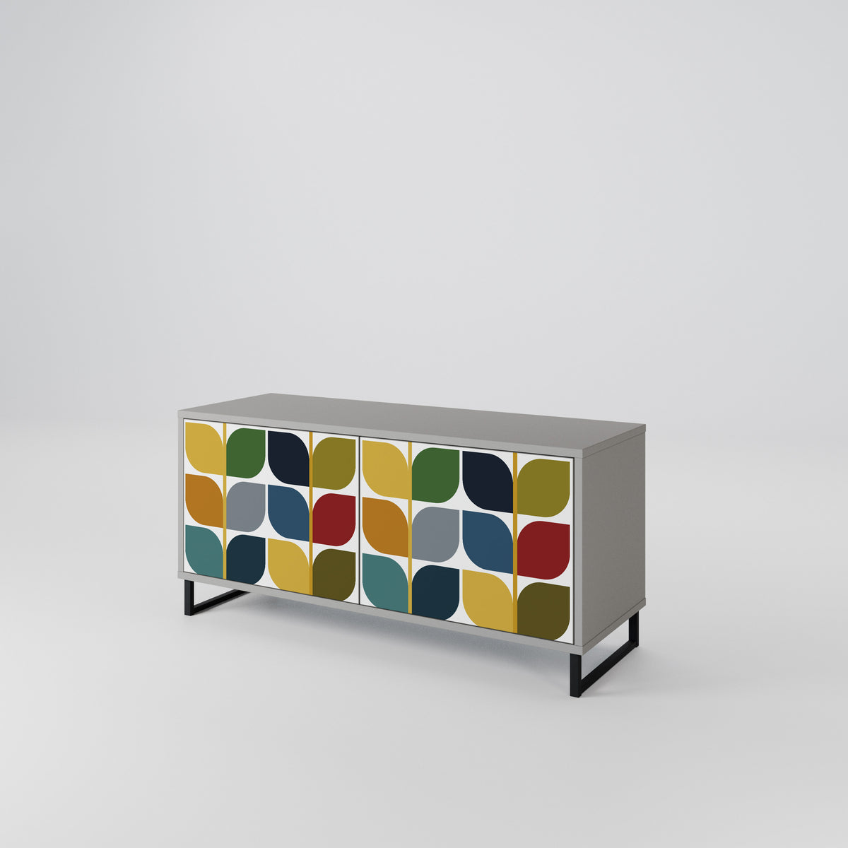 WEIGHTLESS HOURS Mueble de TV Compacto de 2 puertas