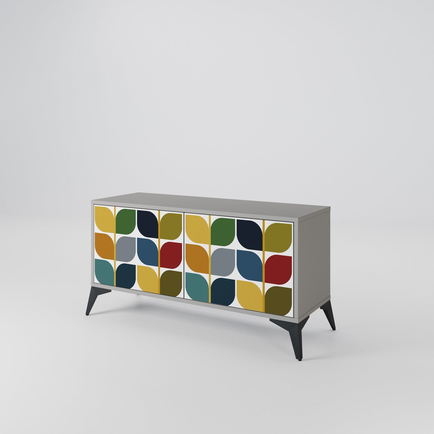 WEIGHTLESS HOURS Mueble de TV Compacto de 2 puertas