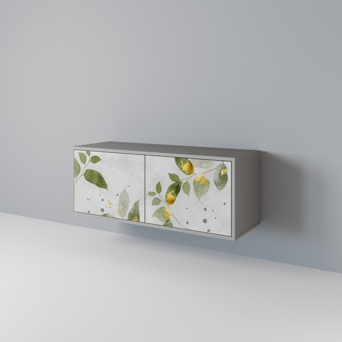 ELEGANT BOTANICS Mueble de TV Compacto de 2 puertas
