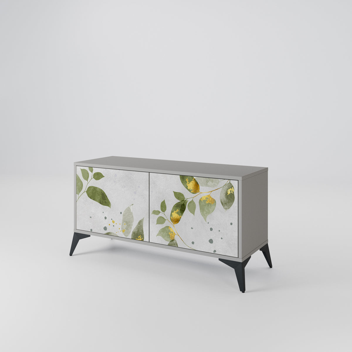 ELEGANT BOTANICS Mueble de TV Compacto de 2 puertas