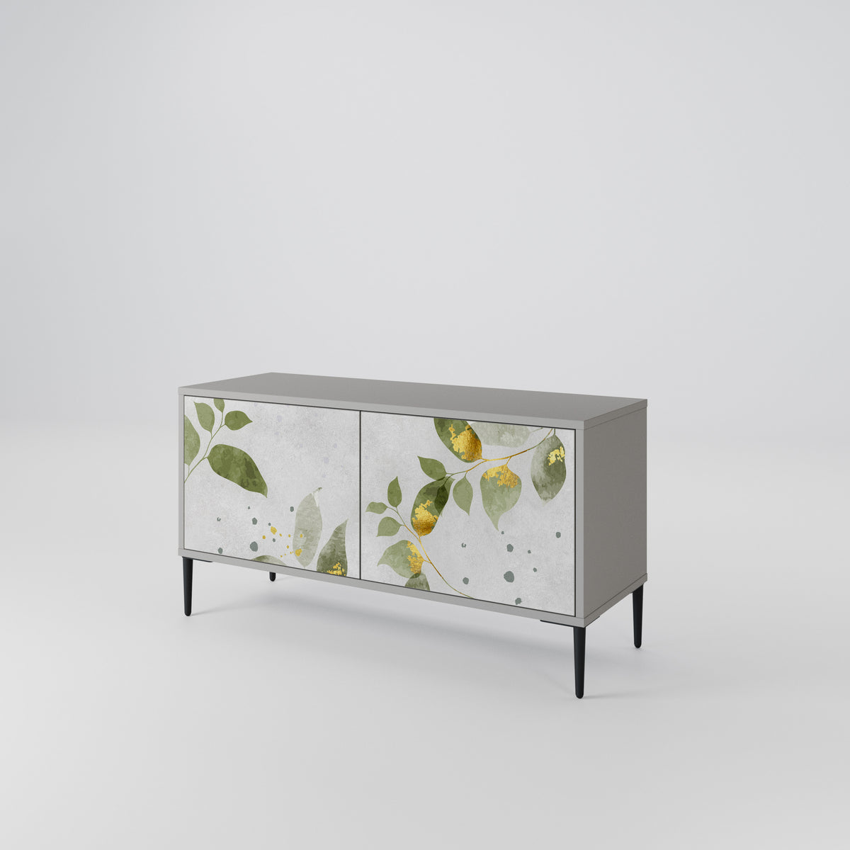 ELEGANT BOTANICS Mueble de TV Compacto de 2 puertas