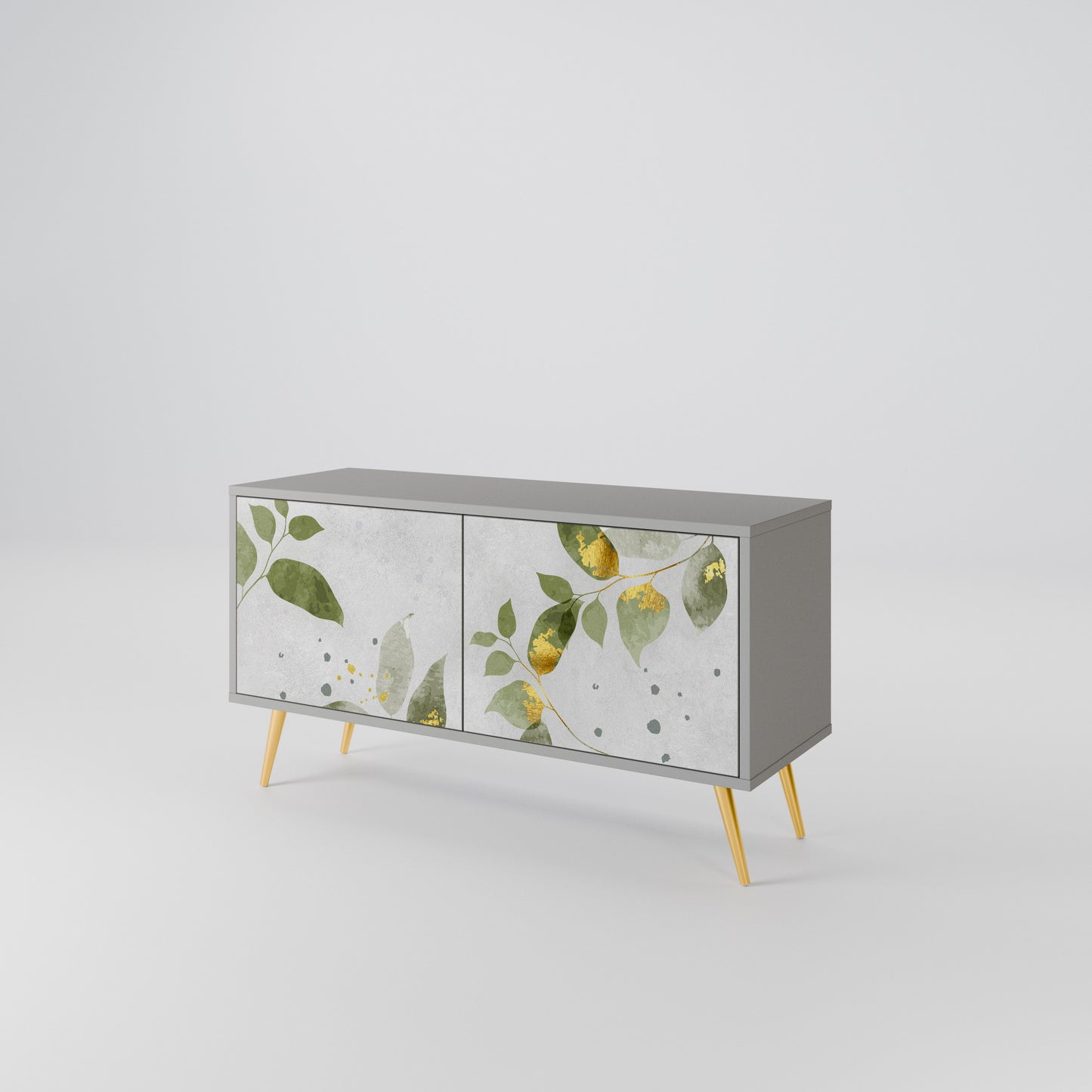 ELEGANT BOTANICS Mueble de TV Compacto de 2 puertas