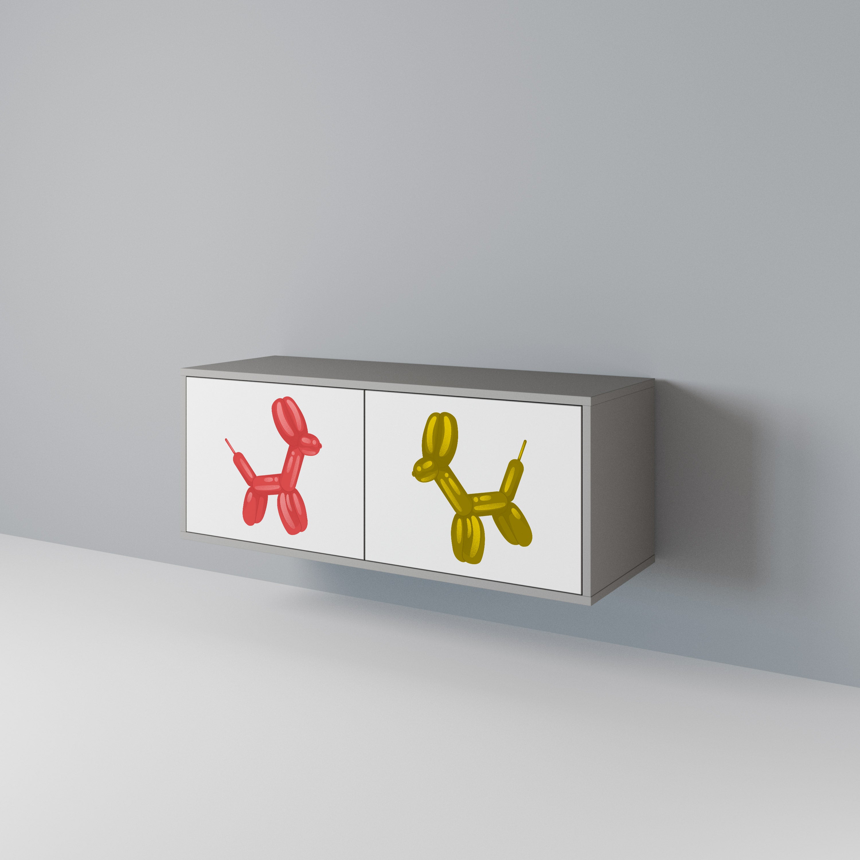 CHILDHOOD MEMORY Compact 2-Door TV Cabinet