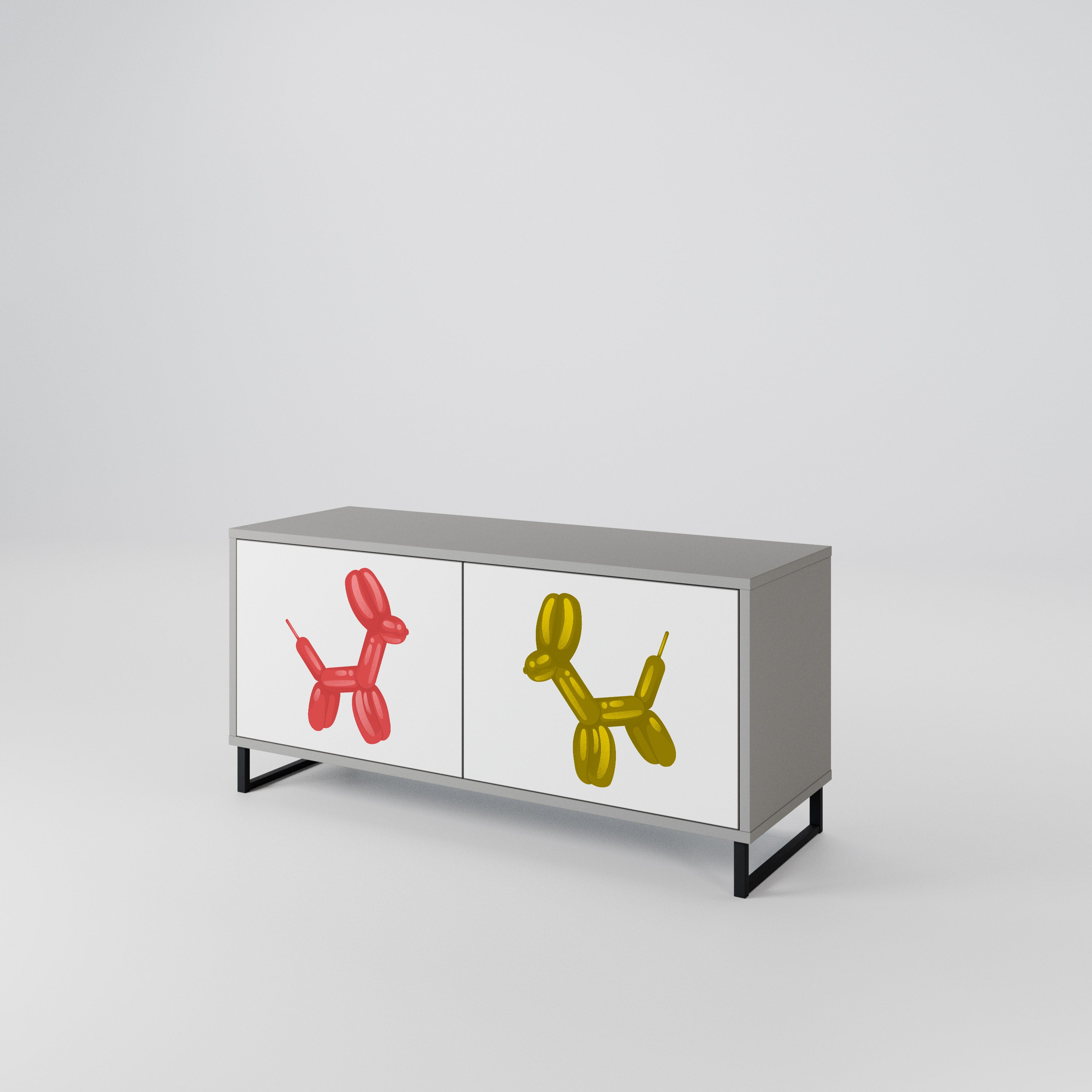 CHILDHOOD MEMORY Compact 2-Door TV Cabinet