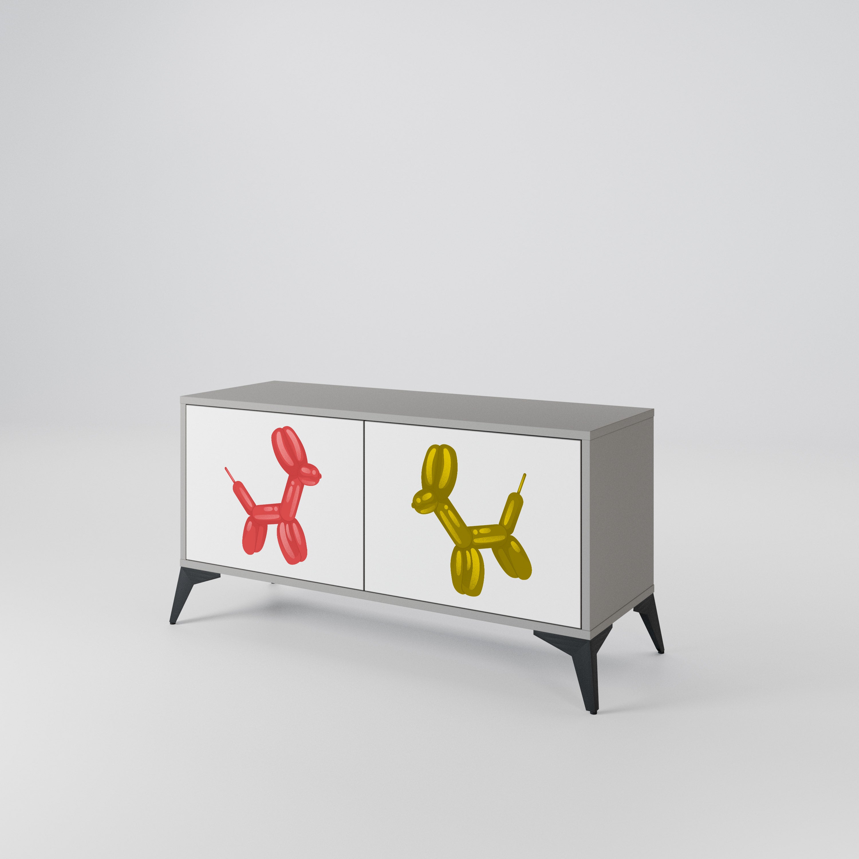 CHILDHOOD MEMORY Compact 2-Door TV Cabinet