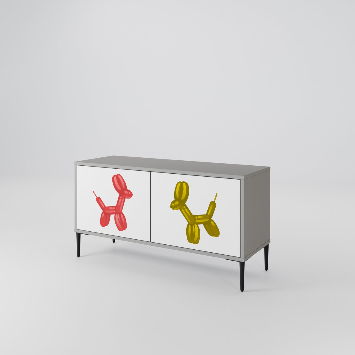 CHILDHOOD MEMORY Mueble de TV Compacto de 2 puertas