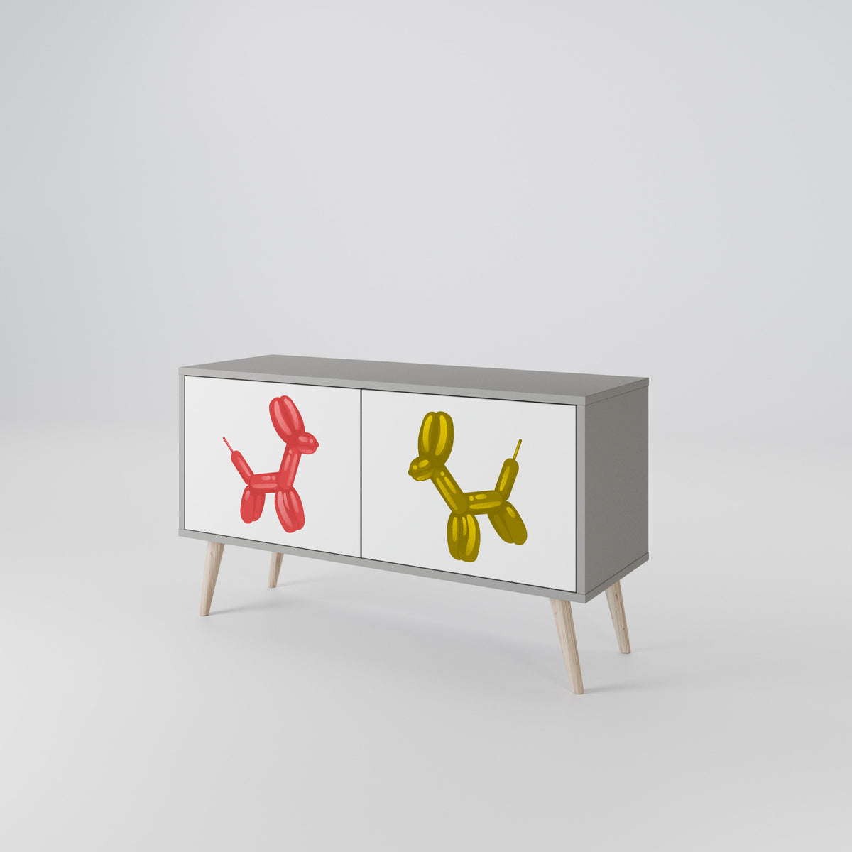CHILDHOOD MEMORY Mueble de TV Compacto de 2 puertas