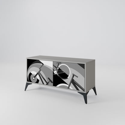 BIKE ENERGY Mueble de TV Compacto de 2 puertas