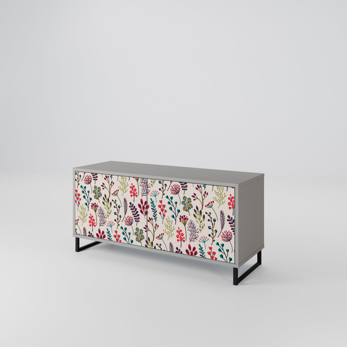 AUTUMN SUNDRIES Mueble de TV Compacto de 2 puertas