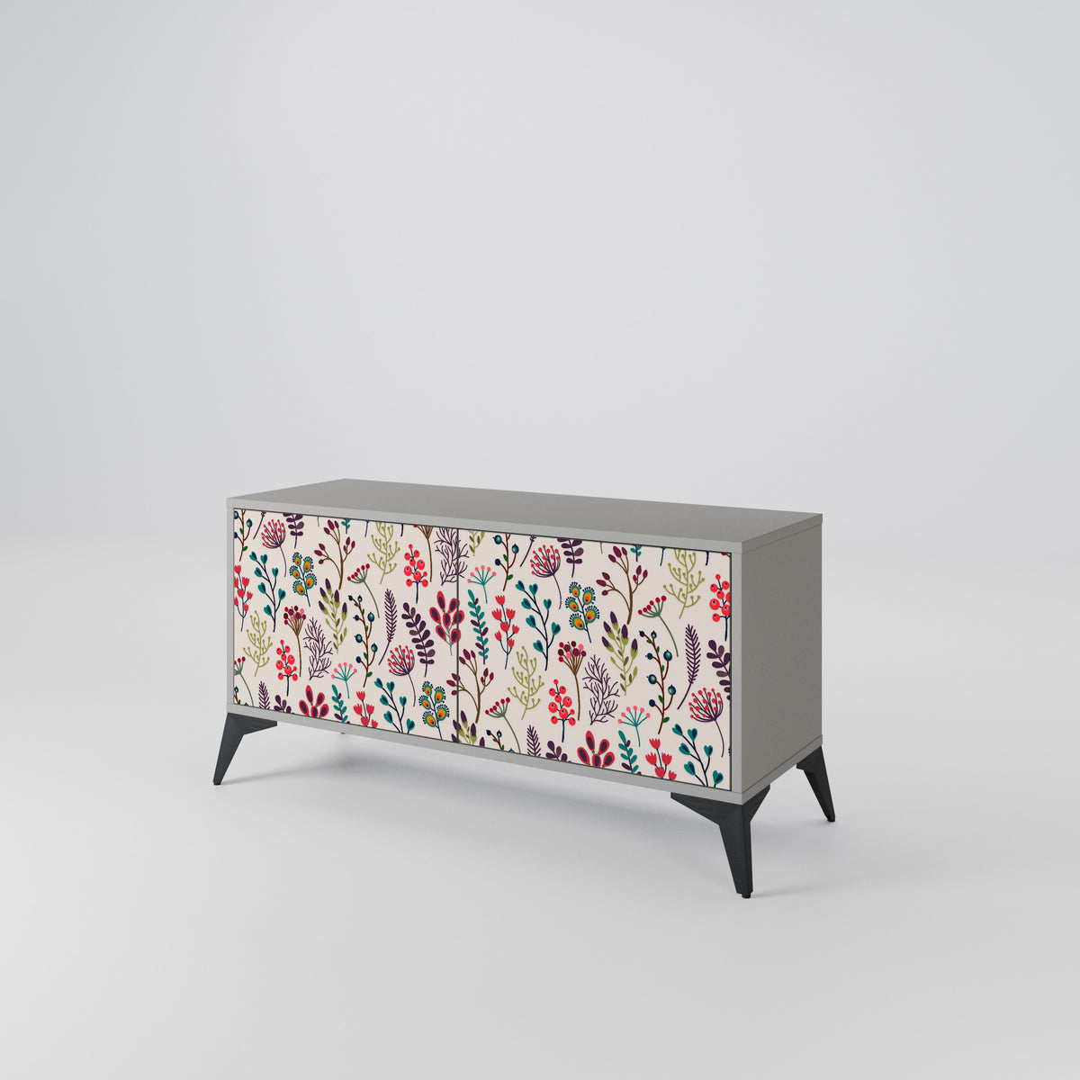 AUTUMN SUNDRIES Mueble de TV Compacto de 2 puertas