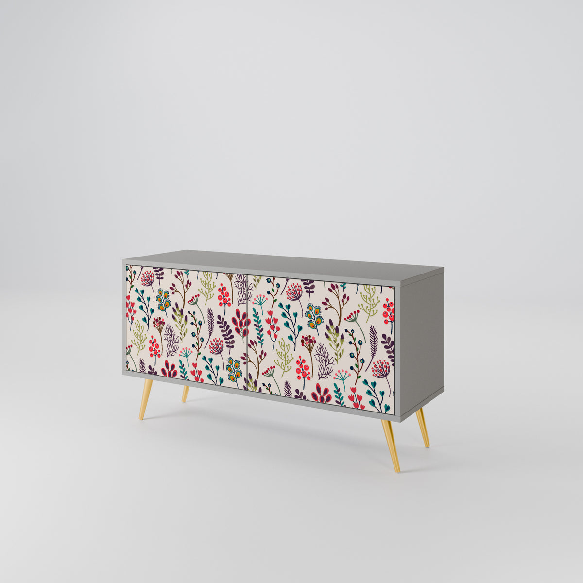 AUTUMN SUNDRIES Mueble de TV Compacto de 2 puertas