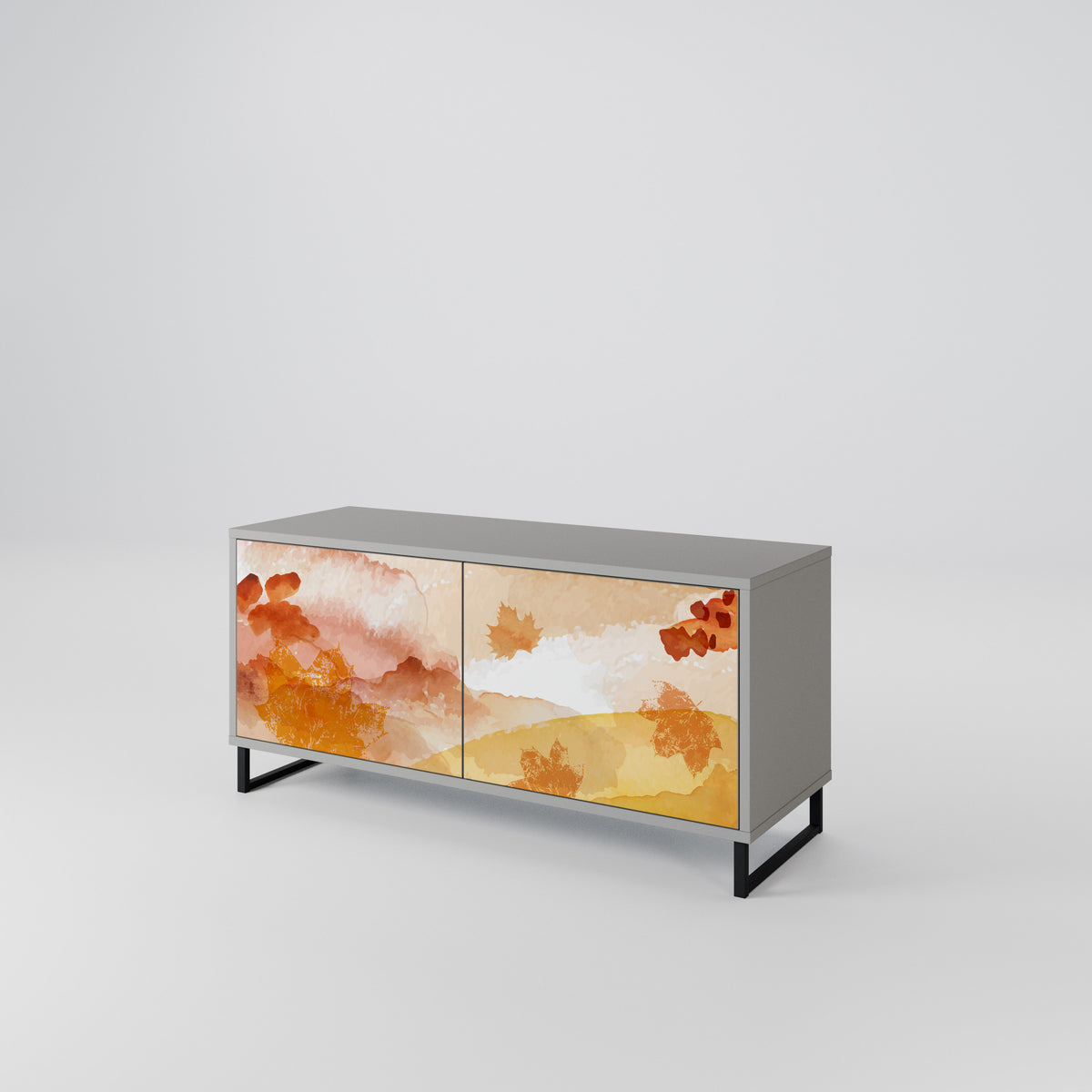 TRACES OF AUTUMN Mueble de TV Compacto de 2 puertas