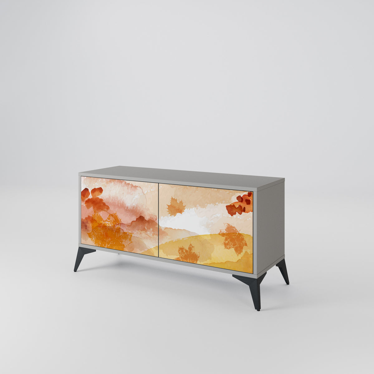 TRACES OF AUTUMN Mueble de TV Compacto de 2 puertas