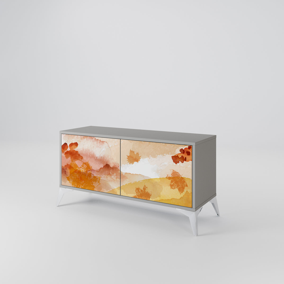 TRACES OF AUTUMN Mueble de TV Compacto de 2 puertas