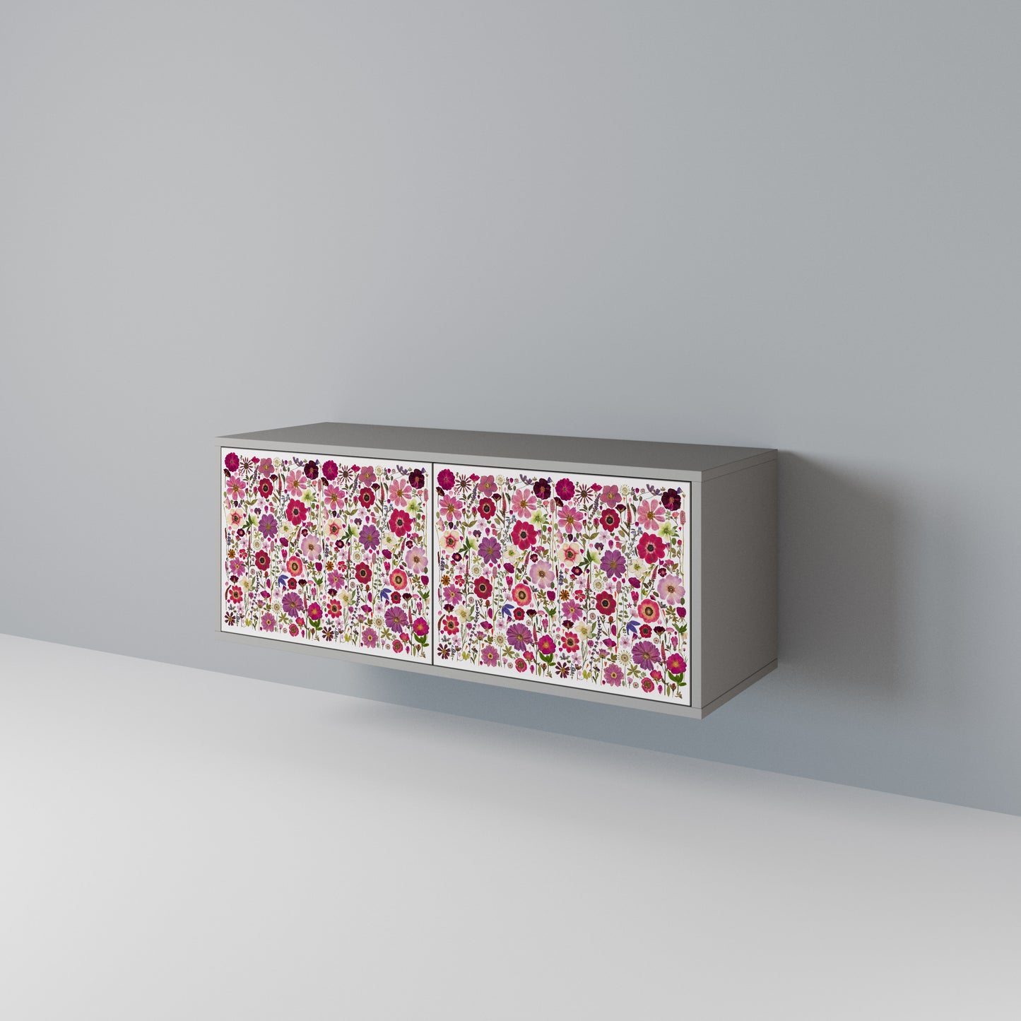 PETAL GARDEN Mueble de TV Compacto de 2 puertas