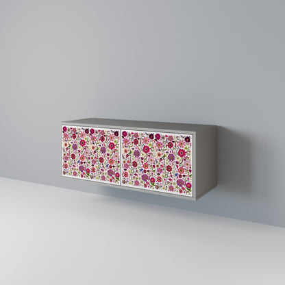 PETAL GARDEN Mueble de TV Compacto de 2 puertas