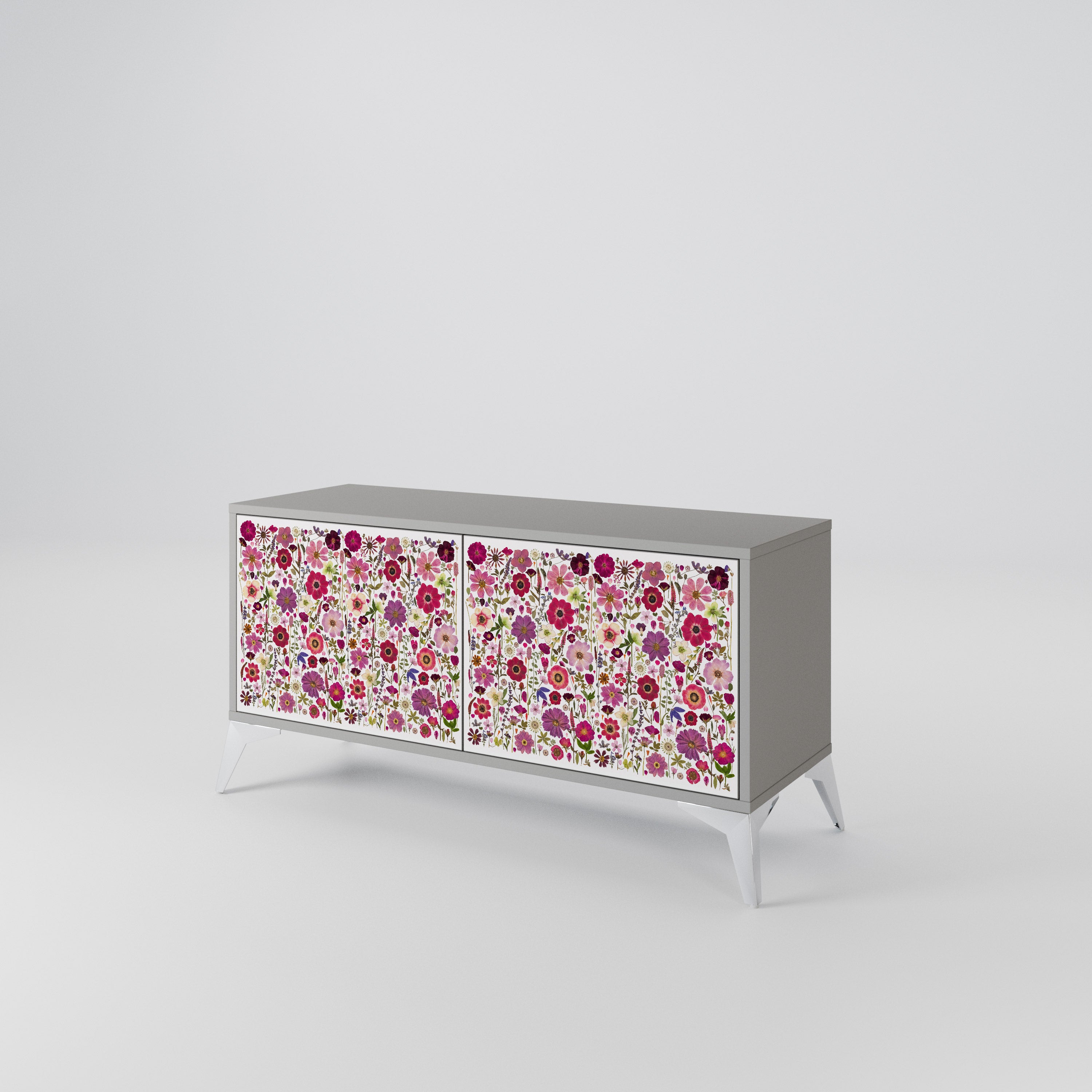 PETAL GARDEN Mueble de TV Compacto de 2 puertas