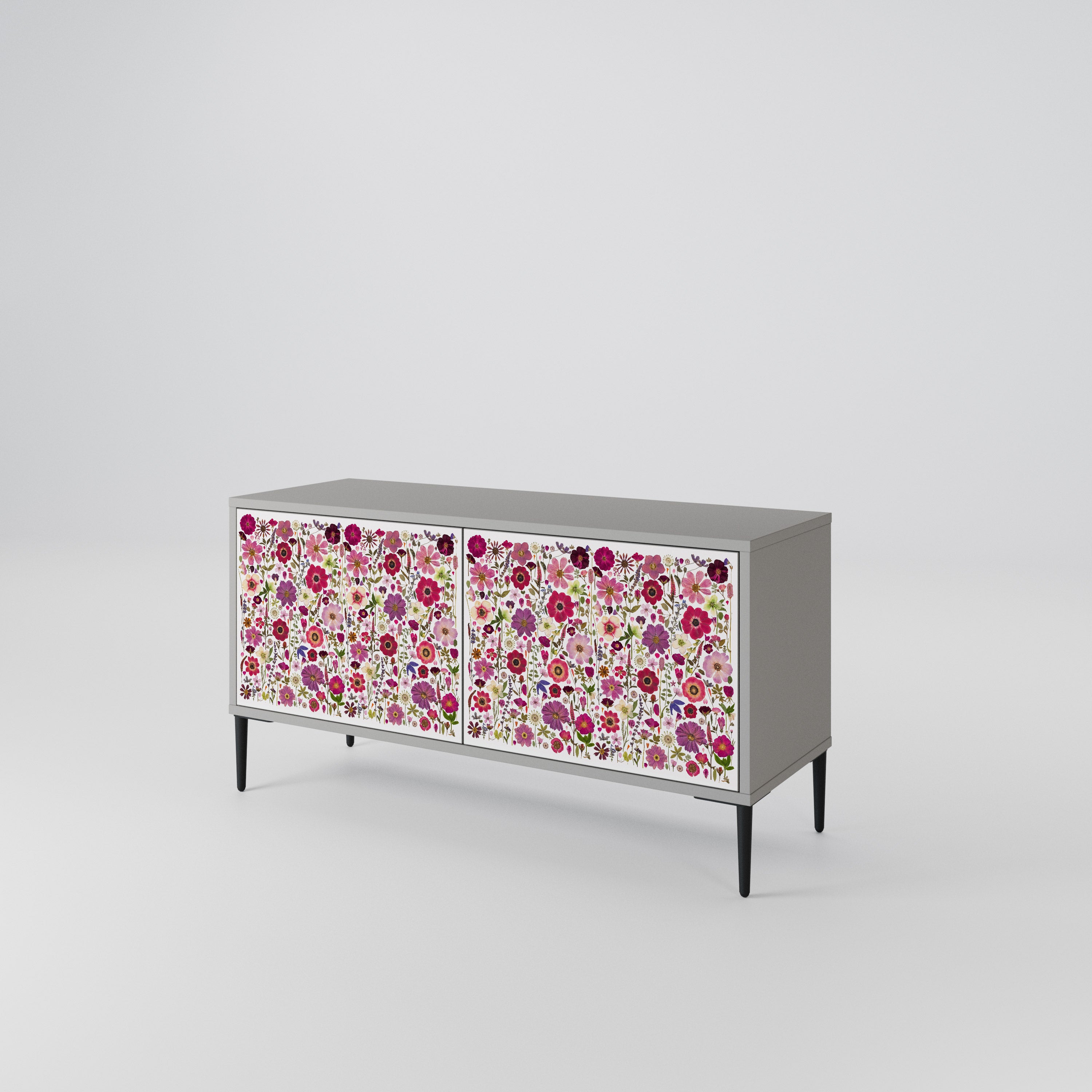 PETAL GARDEN Mueble de TV Compacto de 2 puertas