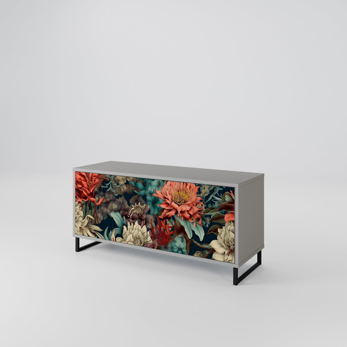 SPROUTING GRACE Mueble de TV Compacto de 2 puertas
