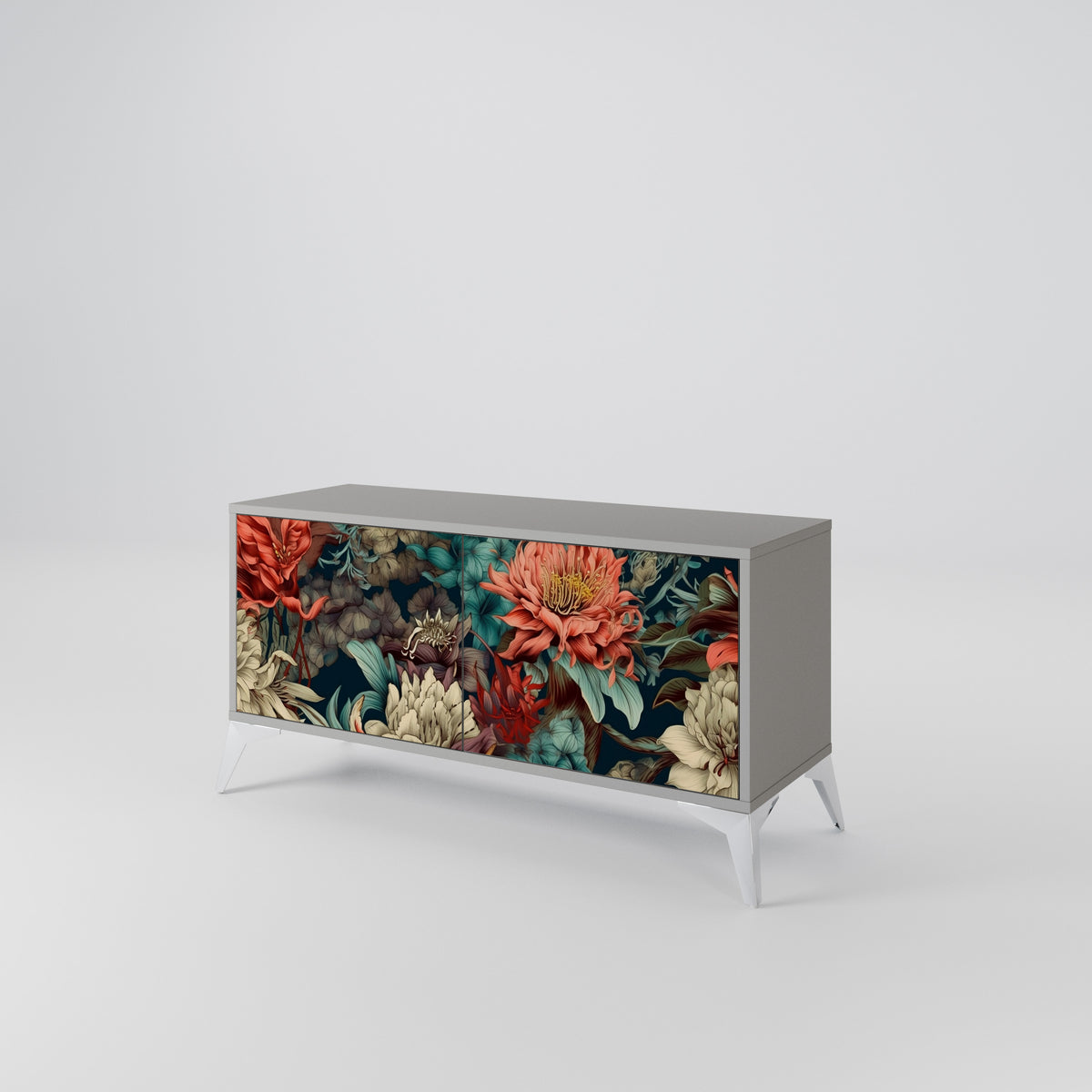 SPROUTING GRACE Mueble de TV Compacto de 2 puertas