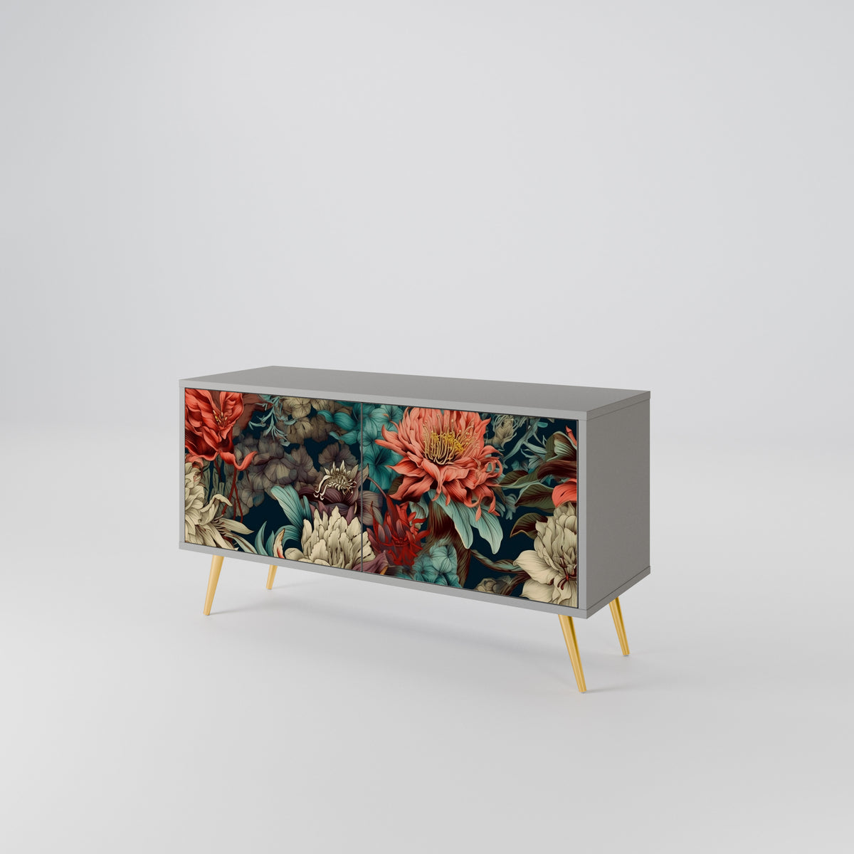 SPROUTING GRACE Mueble de TV Compacto de 2 puertas
