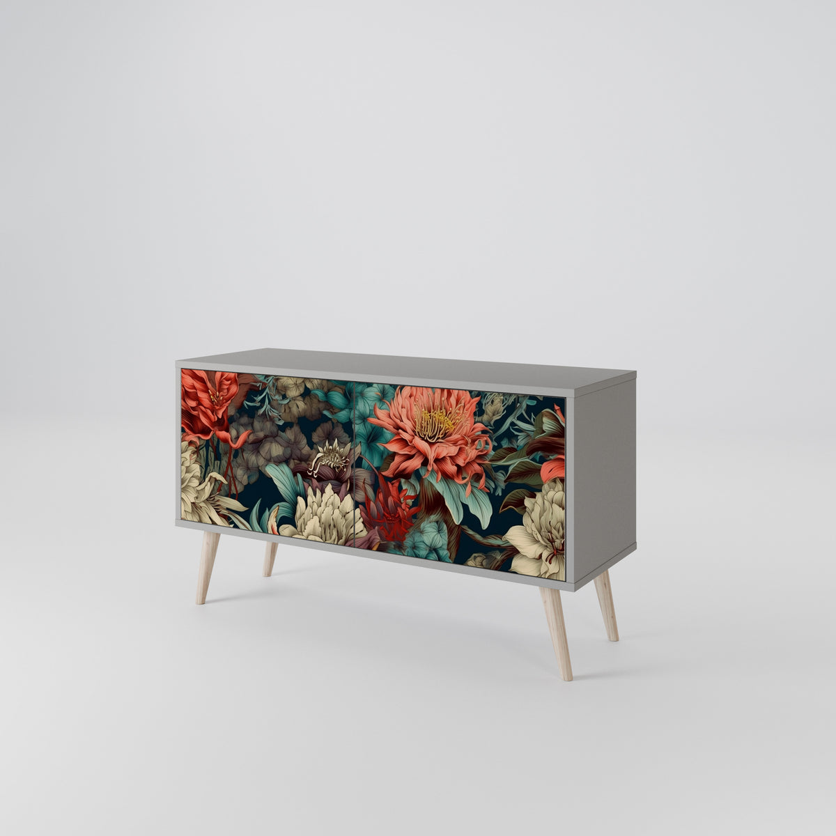 SPROUTING GRACE Mueble de TV Compacto de 2 puertas