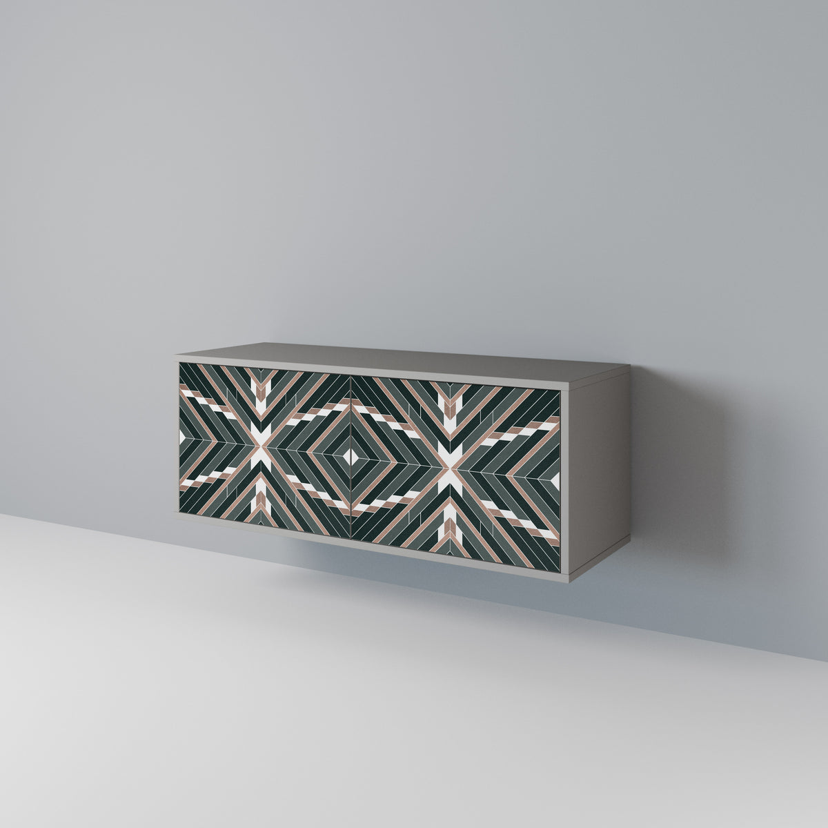 DIMENSION DELIGHTS Mueble de TV Compacto de 2 puertas
