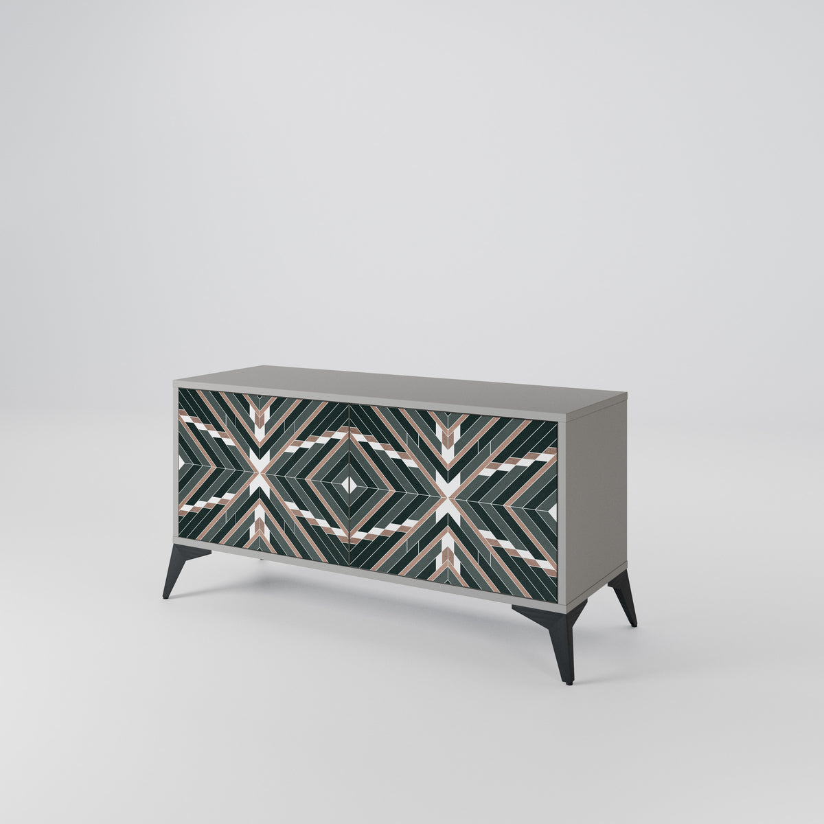 DIMENSION DELIGHTS Mueble de TV Compacto de 2 puertas