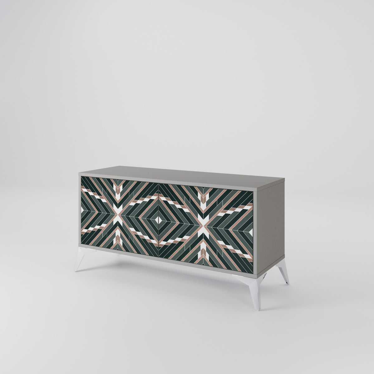 DIMENSION DELIGHTS Mueble de TV Compacto de 2 puertas