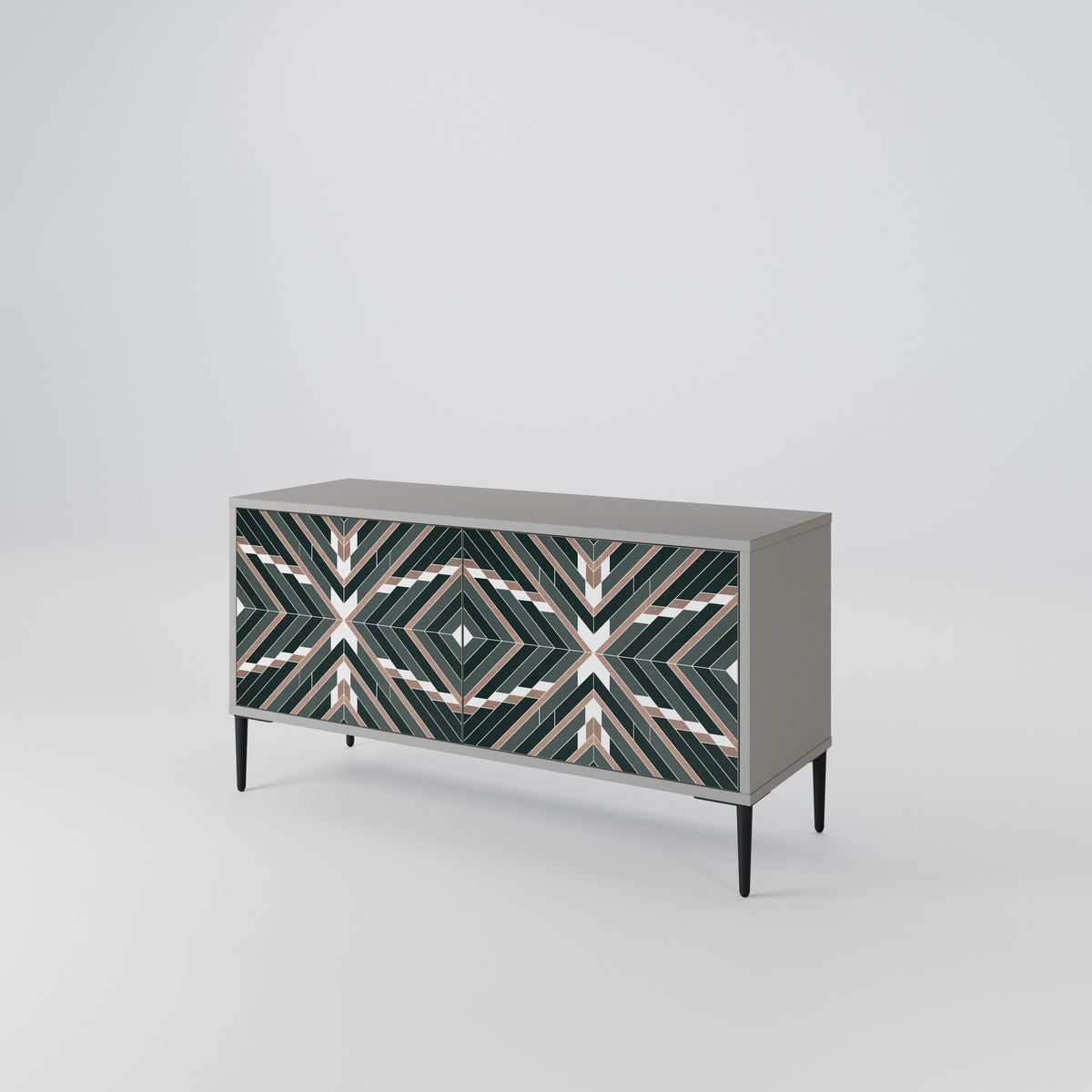 DIMENSION DELIGHTS Mueble de TV Compacto de 2 puertas